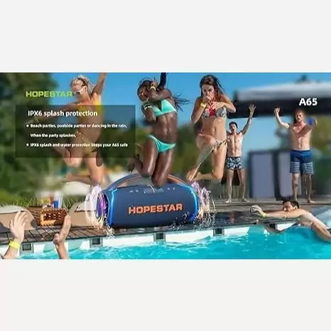 اسپیکر هوپ استار مدل HopeStar A65 (300w) همراه با میکروفن بیسیم