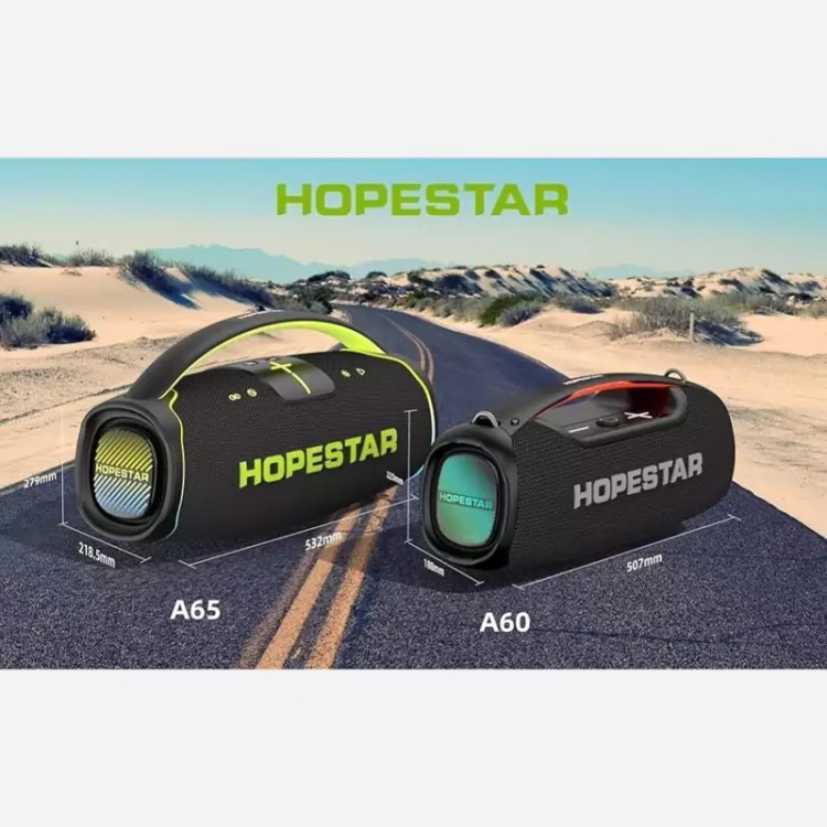 اسپیکر هوپ استار مدل HopeStar A65 (300w) همراه با میکروفن بیسیم